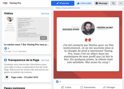 Voxing Pro : promotion sur les réseaux sociaux