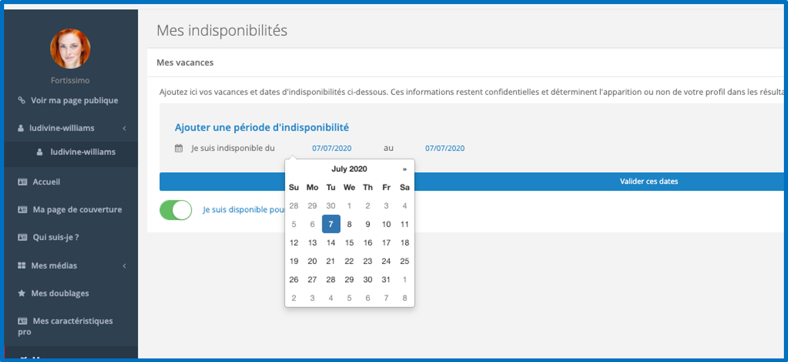 Voxing Pro Comédien Voix Disponibilités